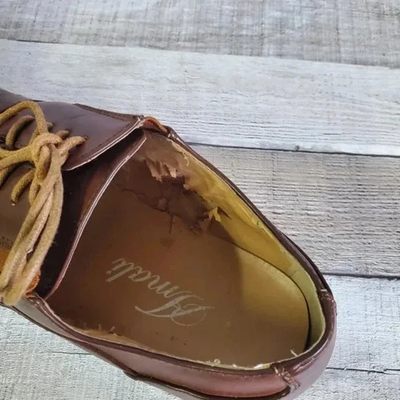 AMALI | Lace-Up Dress Shoes in Tan/Brown Style 1843-028 sz 11 - Picture 9 of 11